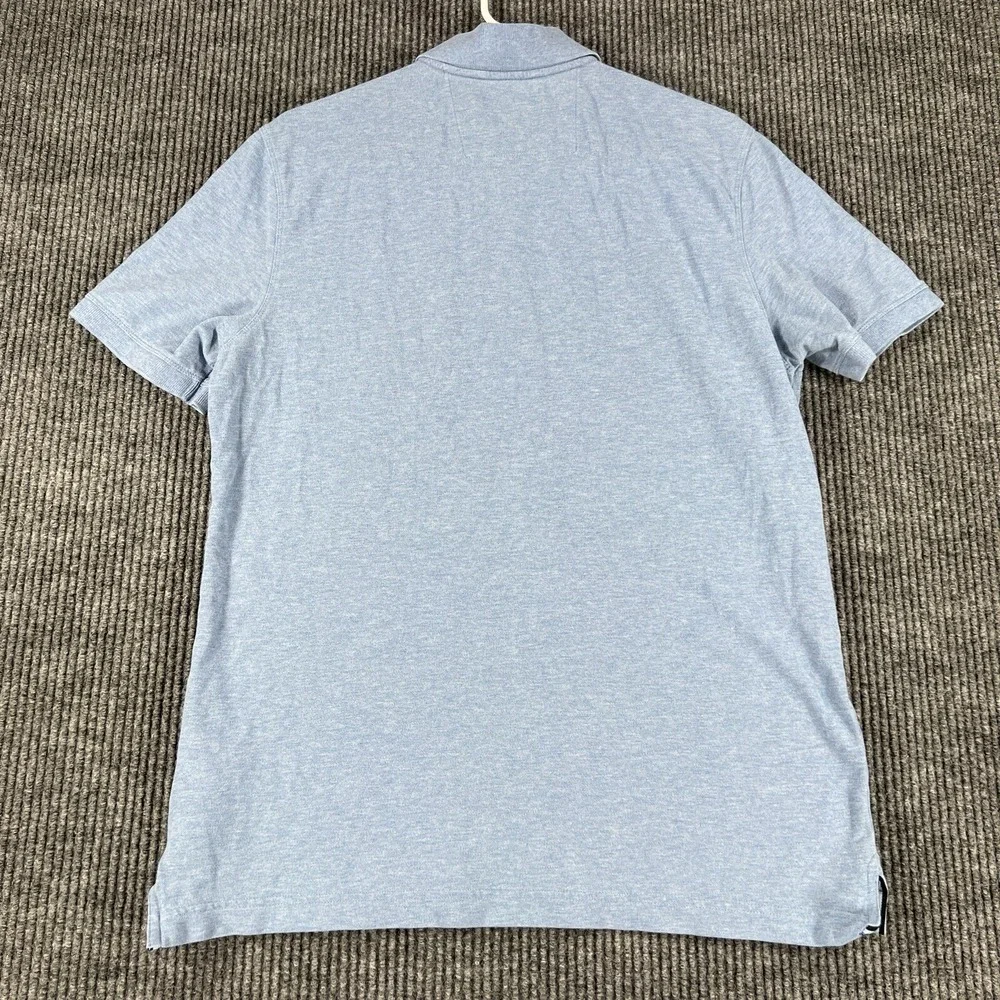 Banana Republic Polo Shirt Mens Medium‎ Blue Short Sleeve Classic Preppy